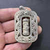 Antiques Miscellaneous Ethnic Style Silver Pendant Auspicious Ruyi Hollow Pendant Retro Miao Yin Silver Old Products Crafts