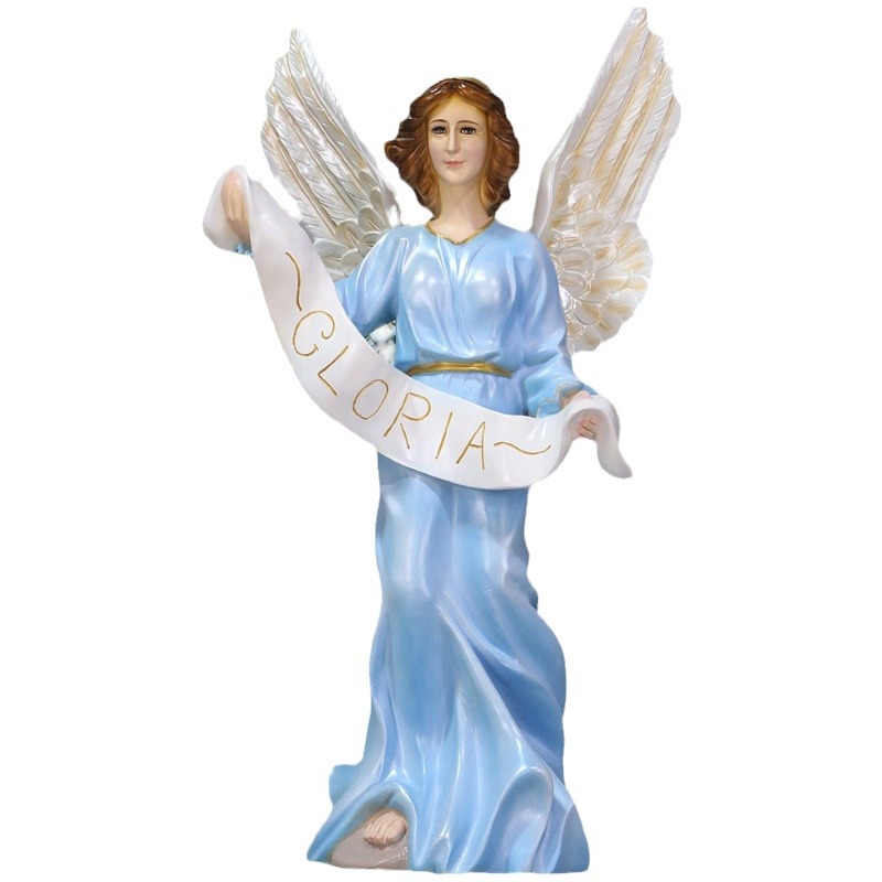 75cm ángel estatuas de estatuas de resina 70 - 80cm decoración de la iglesia de la sala de estar