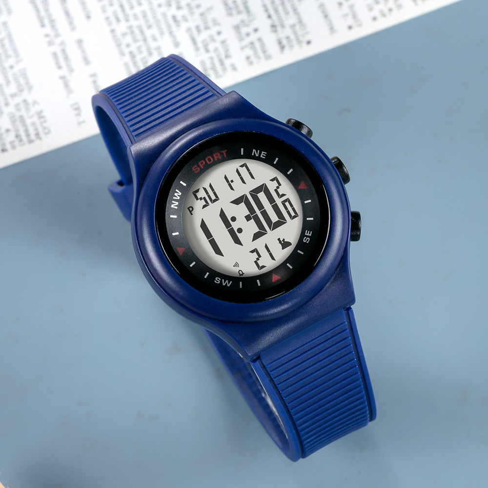 Nuevo reloj electrónico de deportes al aire libre de estudiantes de secundaria secundaria alarma de tiempo nocturna reloj electrónico multifuncional al por mayor