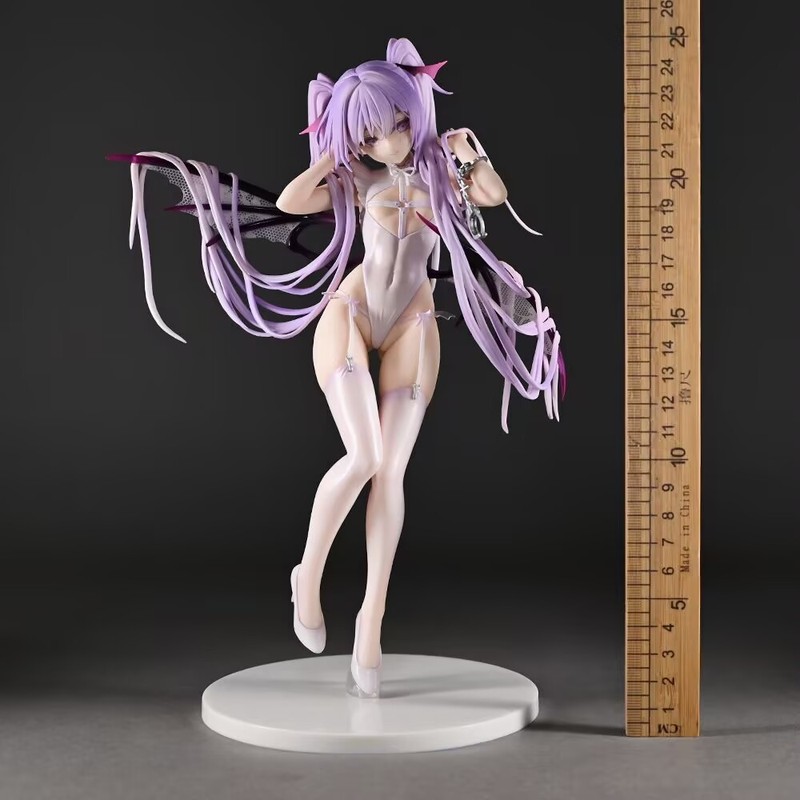 新しい高品質かわいいピンク美少女イブ小悪魔フィギュアモデルシャーシ装飾品デスクトップアニメ MMW|undefined