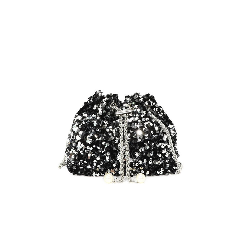 Bolso de moda personalizado con sequillas para mujeres 2024 nuevo estilo coreano bolso de cubo bolso de hombro de estilo estilo extranjero bolso de moda