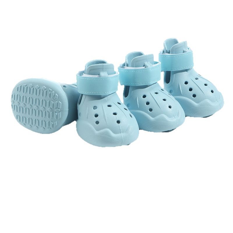 Fábrica directa de perros de mascotas al aire libre sandalias transpirables zapatos Teddy running agujero zapatos de perro zapatos de mascotas pequeñas