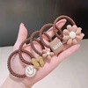 Woven hair rope, advanced hair accessory, ponytail, case, 5 pieces, wholesale, high-quality style