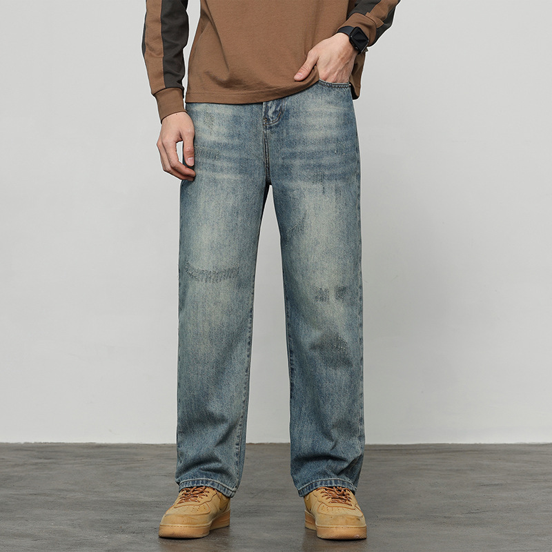 Autumn denim fashionable casual jeans