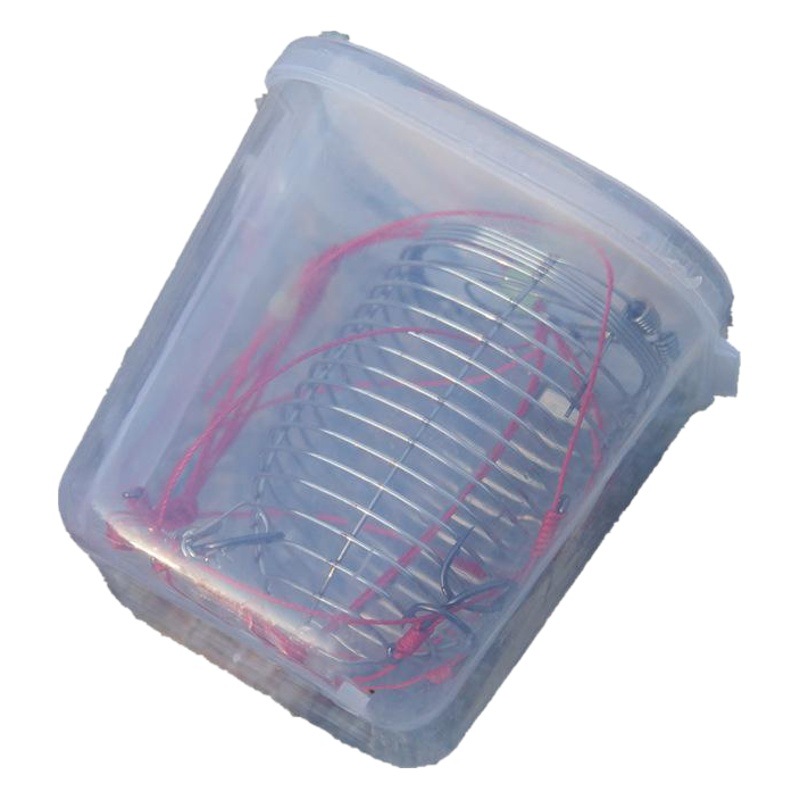 Stainless steel fishing cage silver carp fishing group explosion hook steel wire cage water monster Thunder fishing gear fishing supplies