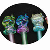 Acrylic transparent animal jack beads half -holy crack UV plating calf -shaped LED lighting pen ornament pen accessories