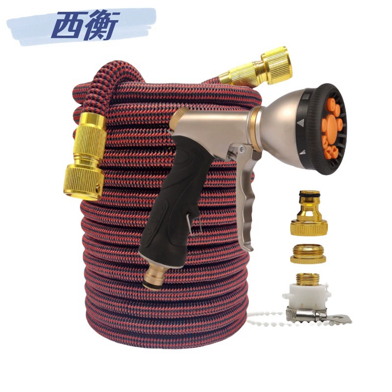 Металлический сплав высокого давления садовый сад полив автомойка машина водяной пистолет полив цветок артефакт красная черная полоса