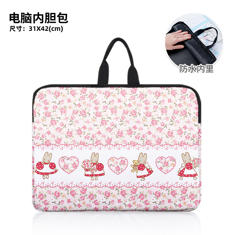 San Family Jasmine Rabbit Cute Cartoon Peripheral Satchel Laptop Bag Stain-Resistant and Splash-Proof Inner Bag Cartoon San Family Jasmine Rabbit Cute Cartoon Peripheral Satchel Laptop Bag Stain-Resistant and Splash-Proof Inner Bag Cartoon