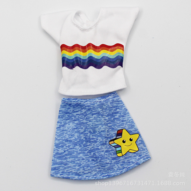 30cm juguete Barbie muñeca ropa moda arriba y abajo traje moda falda