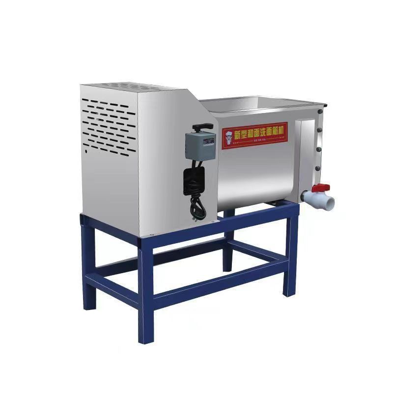 Máquina de lavado de gluten y máquina integral de harina de acero inoxidable doble espiral comercial multifuncional pequeña máquina de harina de harina doméstica