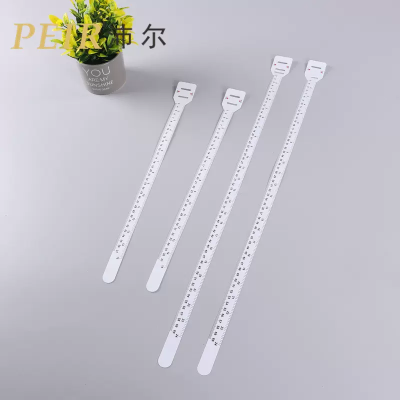 婴幼儿头围尺可印logo儿童健康采集测量MUAC尺臂围尺PP头围尺现货