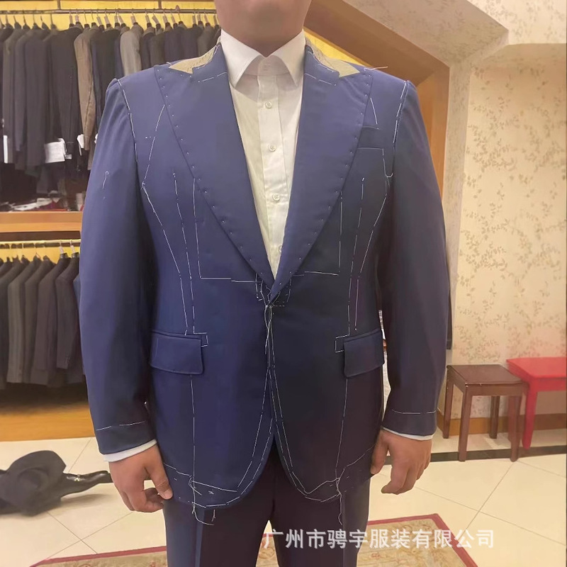 Big Boss Fat System Handmade Self-selected Fabric Haizhu Tailored Suit Advanced Business Customization Big Boss Fat System Handmade Self-selected Fabric Haizhu Tailored Suit Advanced Business Customization