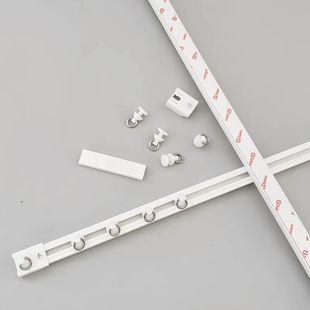 ✅ Flexible Curtain Track Aluminum Alloy Slide Rail Hook Type Top-Mounted Side-Mounted Double Track Silent Bay Window U-Shaped L