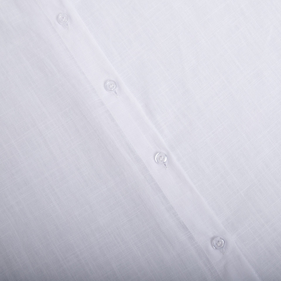 Bộ áo sơ mi dài tay rộng rãi kèm quần dài cotton phong cách thường ngày — Màu trắng nhạt, hồng, màu cà phê, màu trắng chi tiết 44