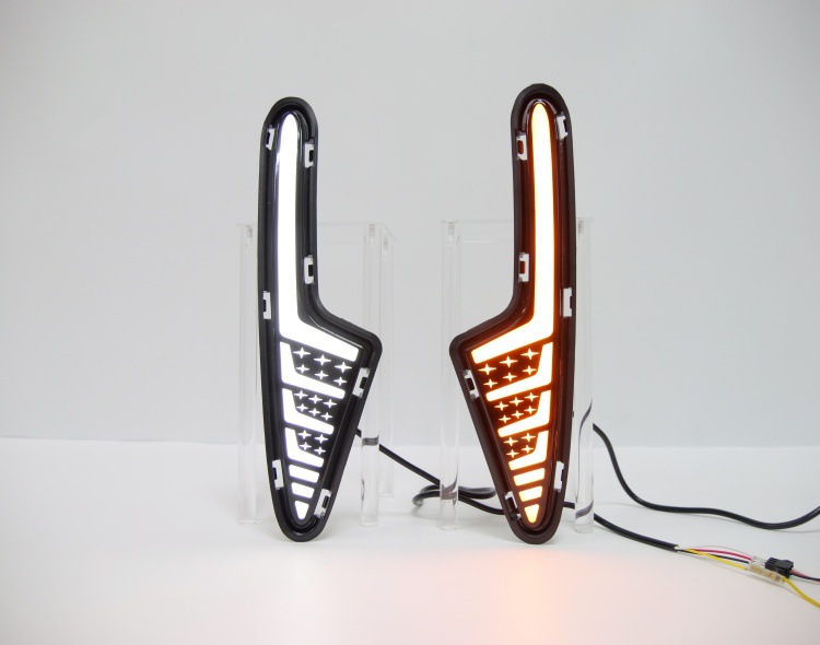 Suitable for Geely Xingyue 25-26 Models, Daytime Running Lights, Turn Signals, Night Ice Blue Modified Front Fog Lights