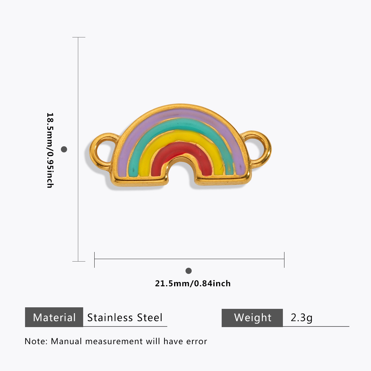 125g Weight Pendant Jewelry Making Type 11 * 15mm, 16*18.5mm, 6*20.5mm Jewelry Making Size Zircon Inlay Material DIY Jewelry Accessories Classification 1 Piece Quantity 304 Stainless Steel Material Rainbow, Cherry, Strawberry, Snails, chili Pattern All Seasons Season Polished Finish Enamel, Inlay Design Sweet Style 1 Piece 11 * 15mm 16*18.5mm 6*20.5mm 304 Stainless Steel Zircon Rainbow Cherry Strawberry Polished Pendant DIY Jewelry Accessories 16