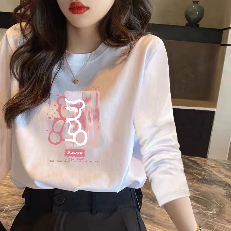 长袖潮图粉色熊