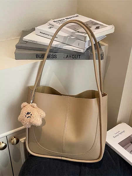 High-quality, large-capacity retro handbag for women, 2026 new casual and minimalist design, suitable for commuting, shoulder bag, and tote bag