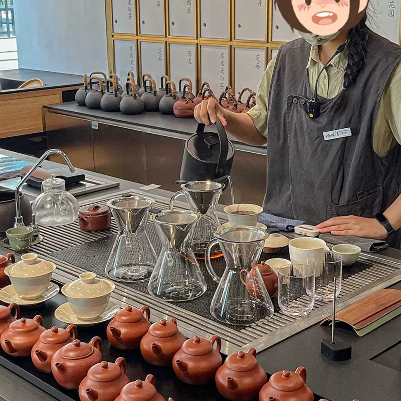 新中式茶饮手冲泡茶壶冲泡壶冷萃壶茶叶过滤杯萃茶壶泡茶滤杯套装