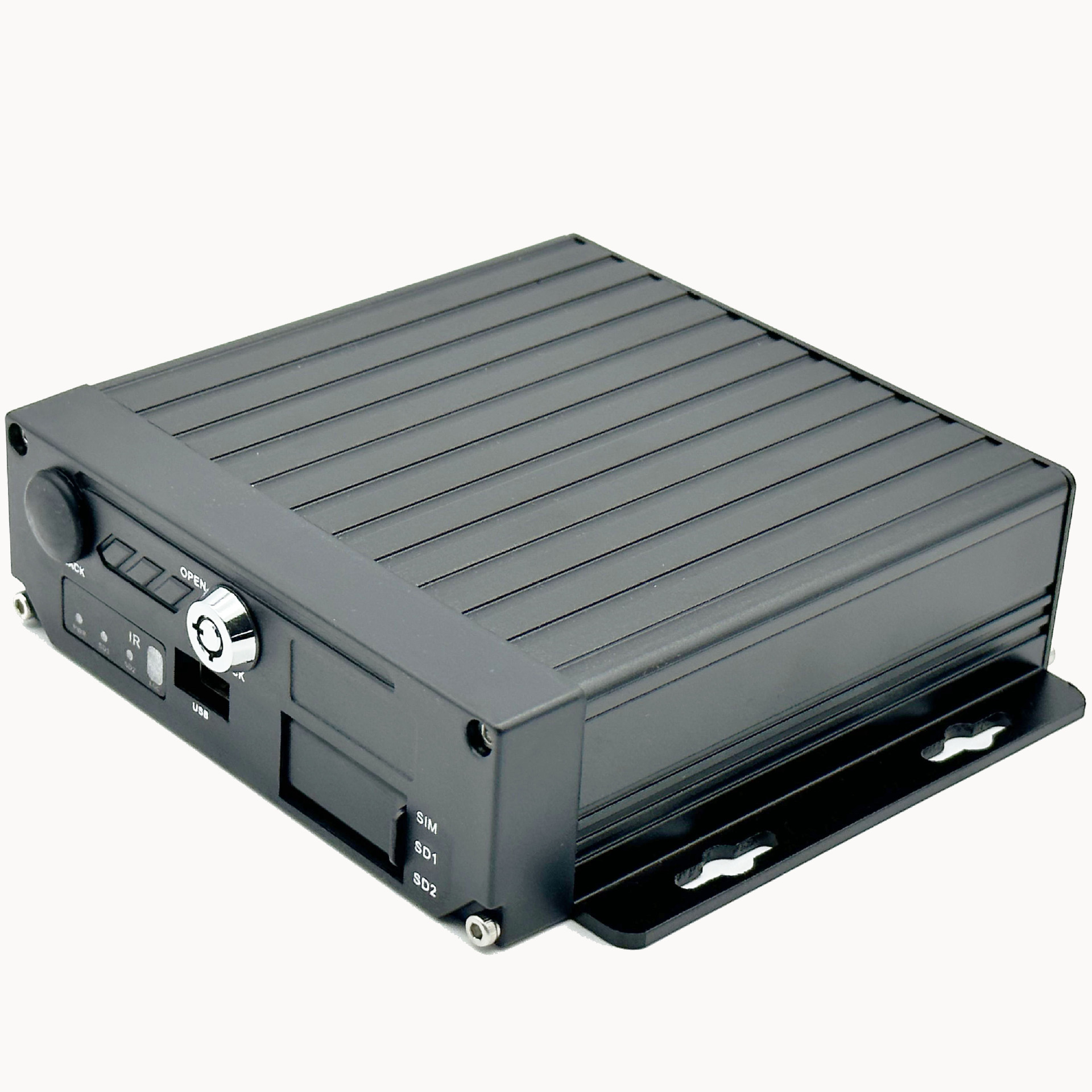 锋莱厂家远程监控录像 4G GPS 4路1080P SD卡储存车载视频监控主