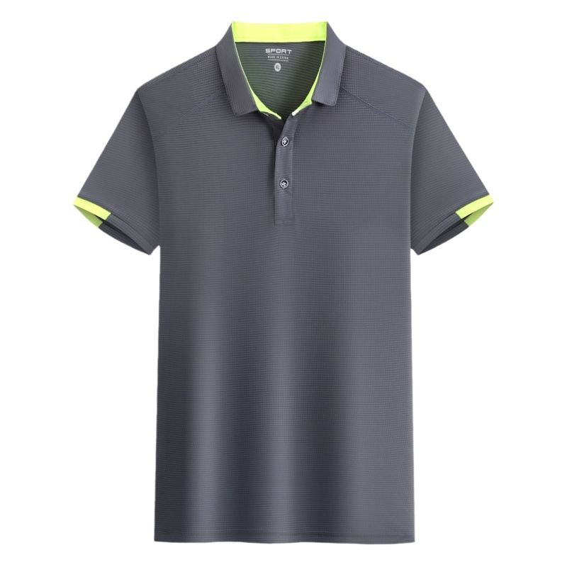 Camisa de polo de secado rápido ropa de clase personalizada camisa de publicidad collar de pie ropa de secado rápido patrón de impresión