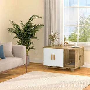 Wooden Hidden Cat Litter Cabinet Home Living Room Wall Storage Cabinet Simple Modern Wooden Cat House Storage Cabinet