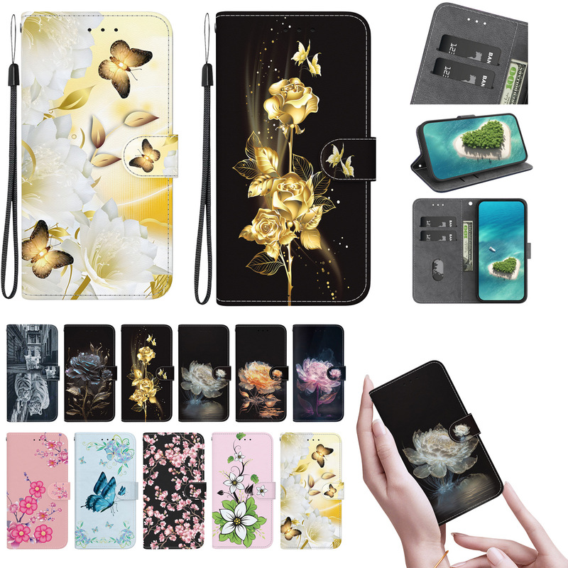 Suitable for Google Pixel 8 9 10 Pro XL Painted Card Holder 7A 8A 9A 5XL Mobile Phone Case