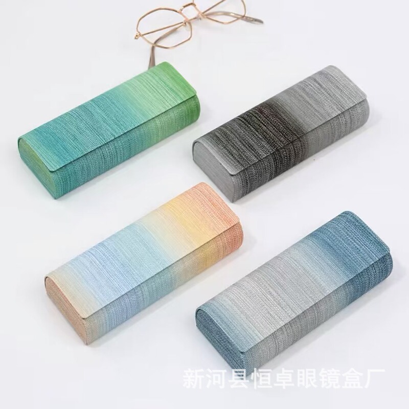 Glasses Case, New Style Myopia Glasses Storage Box, High-End Student Iron Box, High-End Feel, Large Frame, Pressure-Resistant and Drop-Proof Eye Box