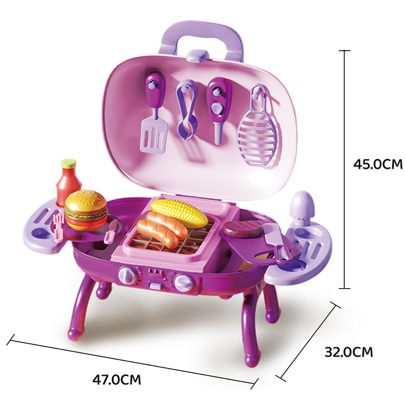 666112A - 16PCS Mesa de barbacoa púrpura 1.83kg