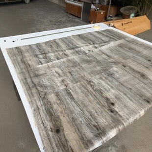Foshan Manufacturer Produces Pvc Antique Wood Grain Cabinet Wardrobe Sliding Door Set Door Vacuum Blister Film Wall Panel Film