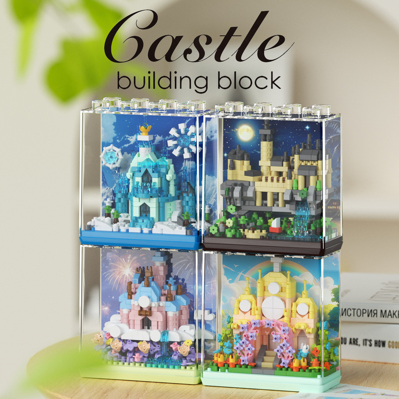 Princess Castle Building Blocks Girls Series Villa Puzzle Difficulty Large Assembled Toys Gift Ornaments for Children