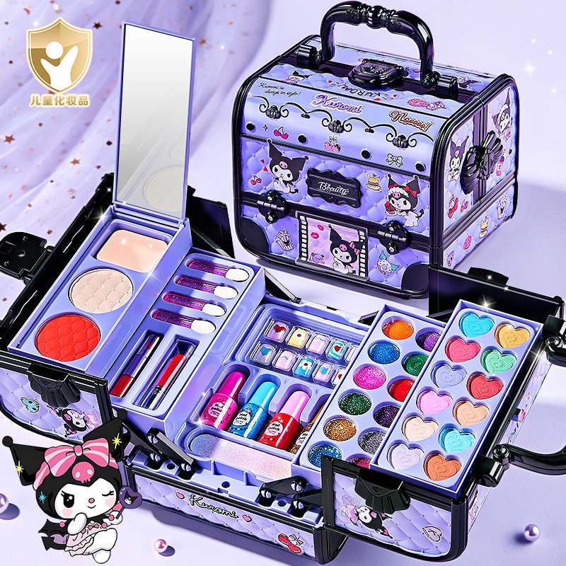 Children's Cosmetics Makeup Set Genuine Princess Girl Non-Toxic Washable Makeup Box Girl's Gift Toy