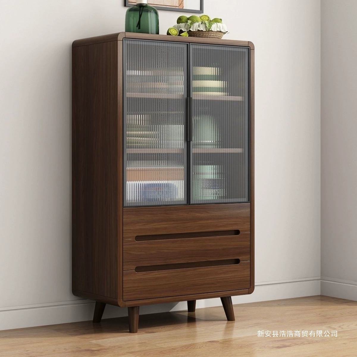 Буфет из цельного дерева, настенный шкаф для гостиной, шкаф для хранения, чайный шкаф, кухонный современный простой шкаф, многофункциональный шкаф в скандинавском стиле