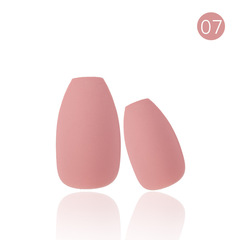 精品24片啞光磨砂全貼純色短芭蕾穿戴甲假指甲甲片美甲毛胚