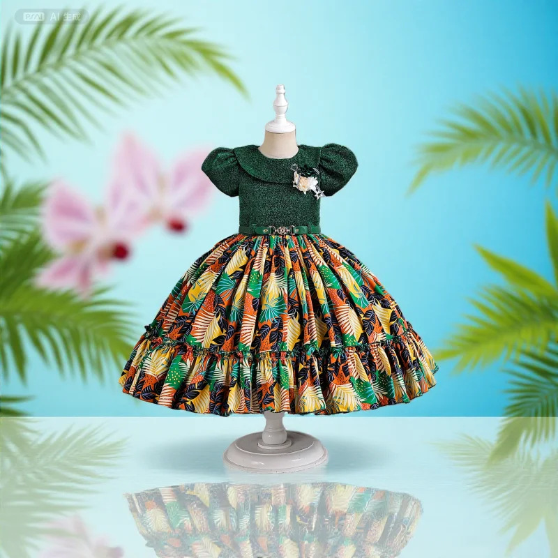 Children's Foreign Trade Girls' Clothing, Puffy Tulle Dress, Runway Performance Fairy Dress, Lace Ruffle Wholesale