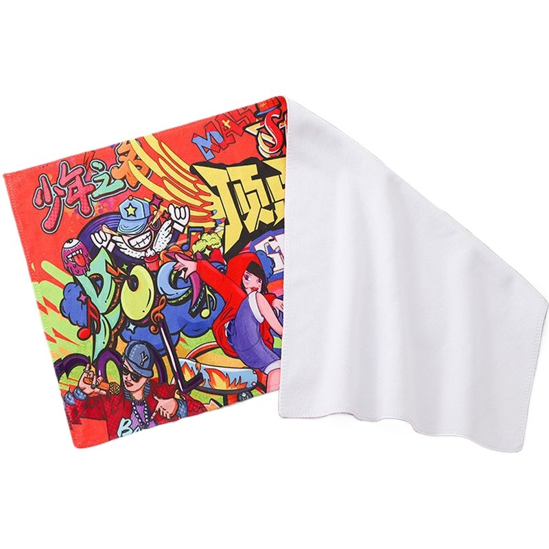 Printed Sports Towel, Sweat-Absorbent Towel, Quick-Drying Gym Towel, Star Support, Logo Hand-Waving Flag Wholesale