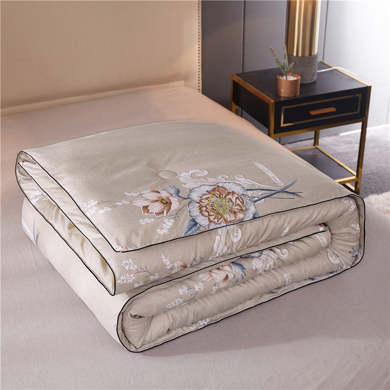 High-quality Hengyuan Sample Silk Summer Cooling Electric Blanket All-Cotton Summer Thin Blanket Core Gift Group Purchase Manufacturer Wholesale