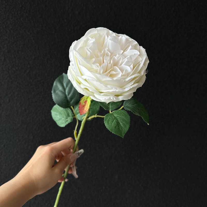 Flores falsas blancas Flores artificiales Flores para bodas Auditorio de bodas Decoración del hotel Techo artificial Flores artificiales Flores falsas