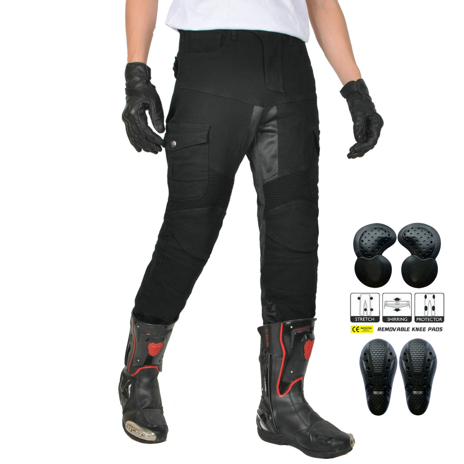 2025 nuevo verano motociclismo jeans pantalones de carreras cinturón protector de motociclismo anticaída pantalones de caballero