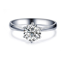 时尚六爪戒指 奥地利水晶锆石简约锆钻石戒指 女 情人节礼物1263