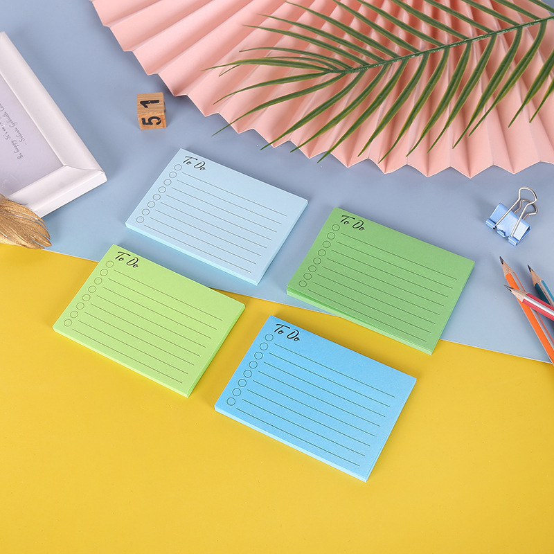 Nota adhesiva de color nota papel estudiante nota pegatinas se pueden pegar pegatinas de marca pequeña pegajosa fuerte n veces pegatinas