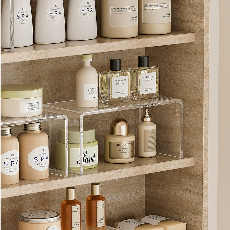 Ящик для хранения под зеркальным шкафчиком, многослойная перегородка, шкаф для ванной комнаты для макияжа, многослойный органайзер, стеллаж для хранения зеркального шкафа для ванной комнаты