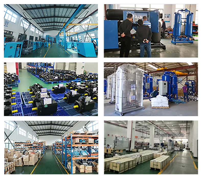 Lu Dian Screw Air Compressor Permanent Magnet Variable Frequency Silent All-In-One Machine Four-In-One Industrial Grade Oil Field Air Compressor