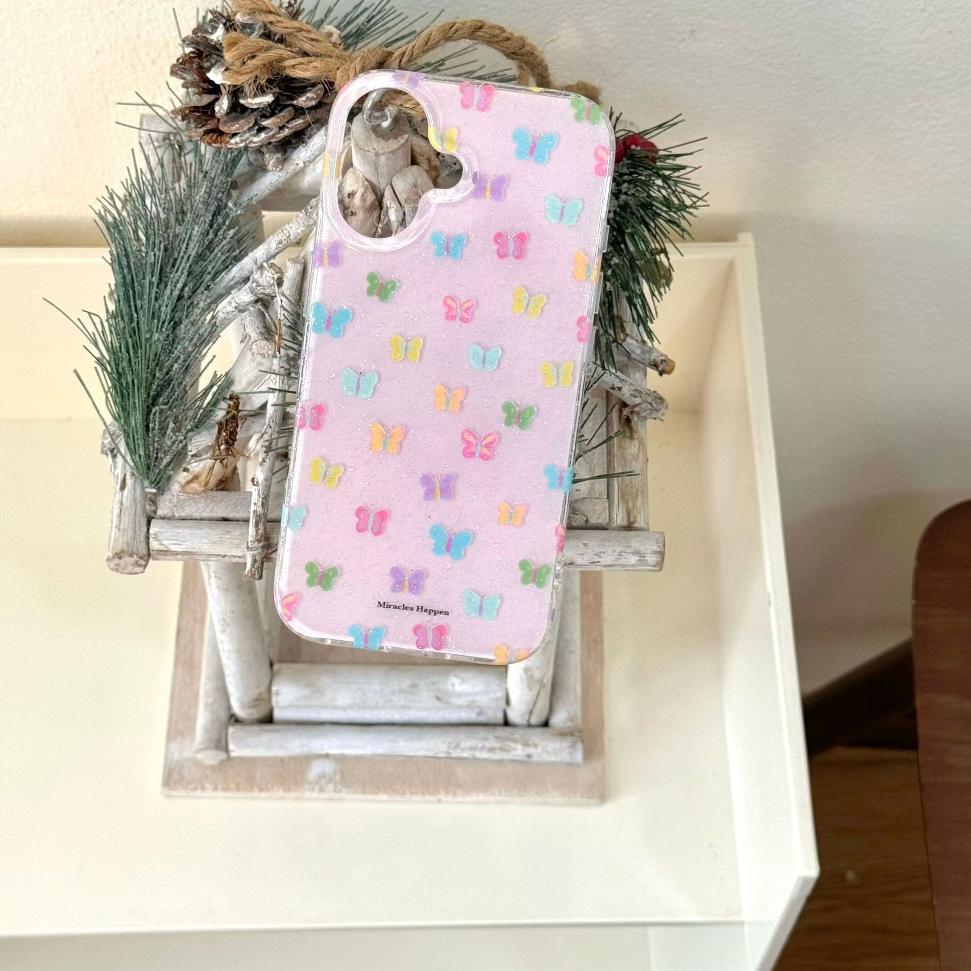 Dopamina color mariposa para iPhone16 funda para teléfono móvil 15ProMax Apple 14/13 nicho 16PM nuevo