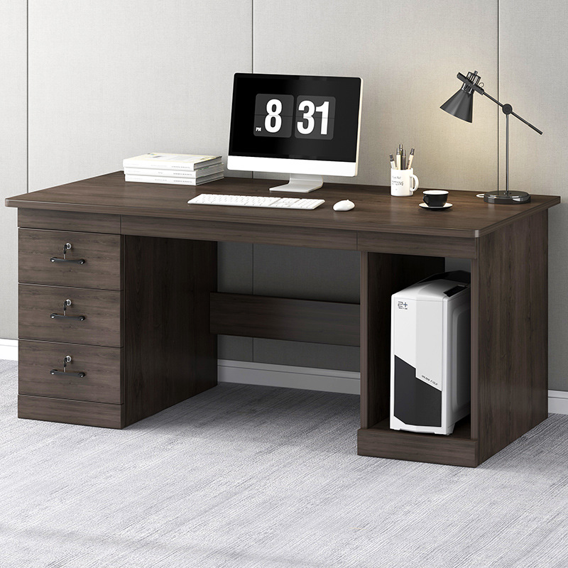 Escritorio escritorio de la computadora simple moderno hogar escritorio mesa de oficina y silla combinación personal sola mesa
