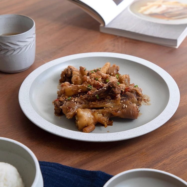 Plato de cerámica verde nórdica creativo set de platos y platos de bocadillos bandeja de porcelana para hornear platos de carne platos de platos y cubiertos