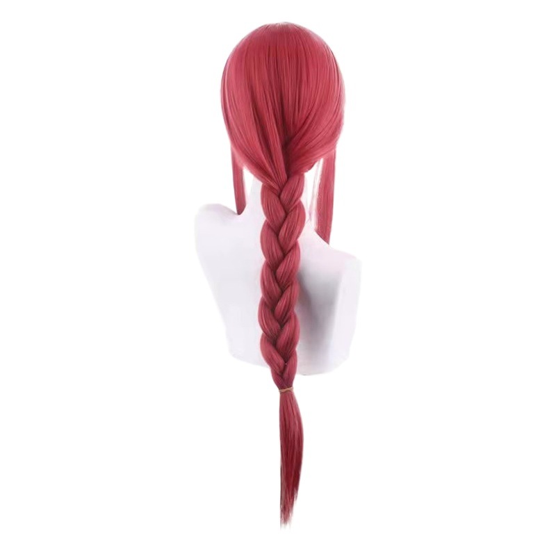 Jifu Demon Hunter Chainsaw Man Marchma Wig cosplay Pink Braid Wig cos Wig