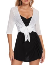 V 65571 Sheer Sleeves Blouse Ůʿѩ���� �W���羳���R�d��