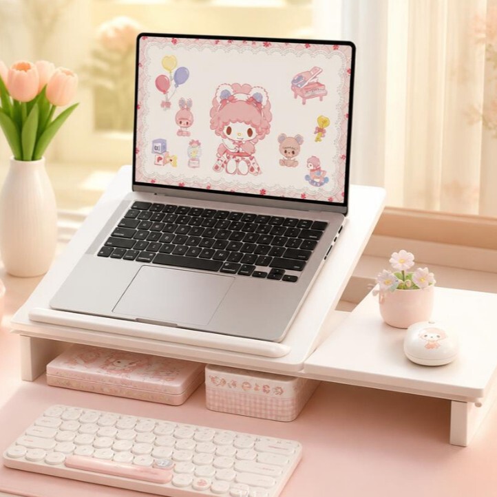 Laptop height-adjustable stand, adjustable lift shelf, laptop holder, office gadget for desk Laptop height-adjustable stand, adjustable lift shelf, laptop holder, office gadget for desk
