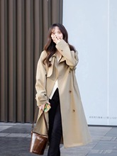 风衣外套女式早春秋季韩版洋气新款小个子中长款学生港风大衣